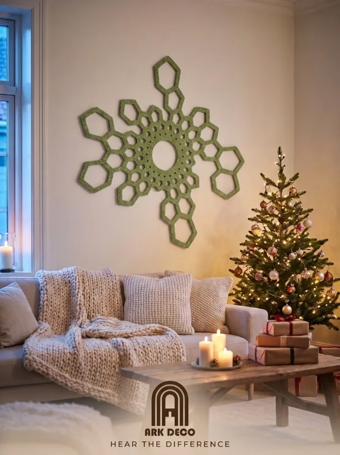 Hushex · Olijfgroen vilt · Woonkamer