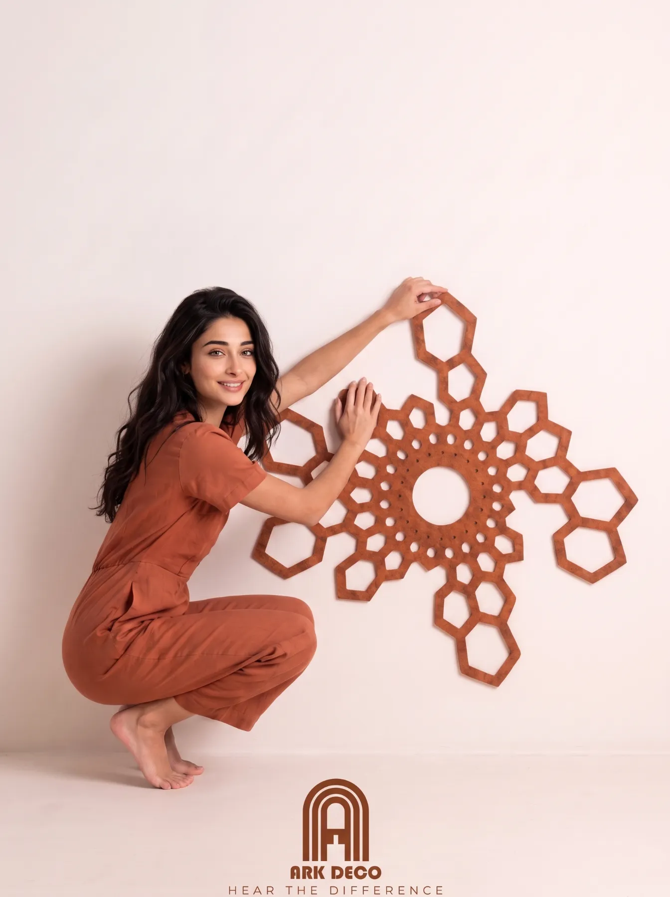 Hushex · Terracotta vilt · Woonkamer