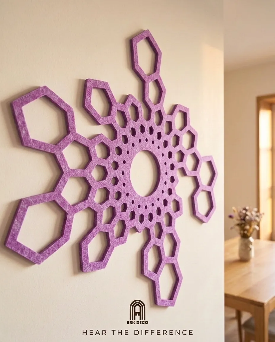 Hushex · Paars vilt · Woonkamer