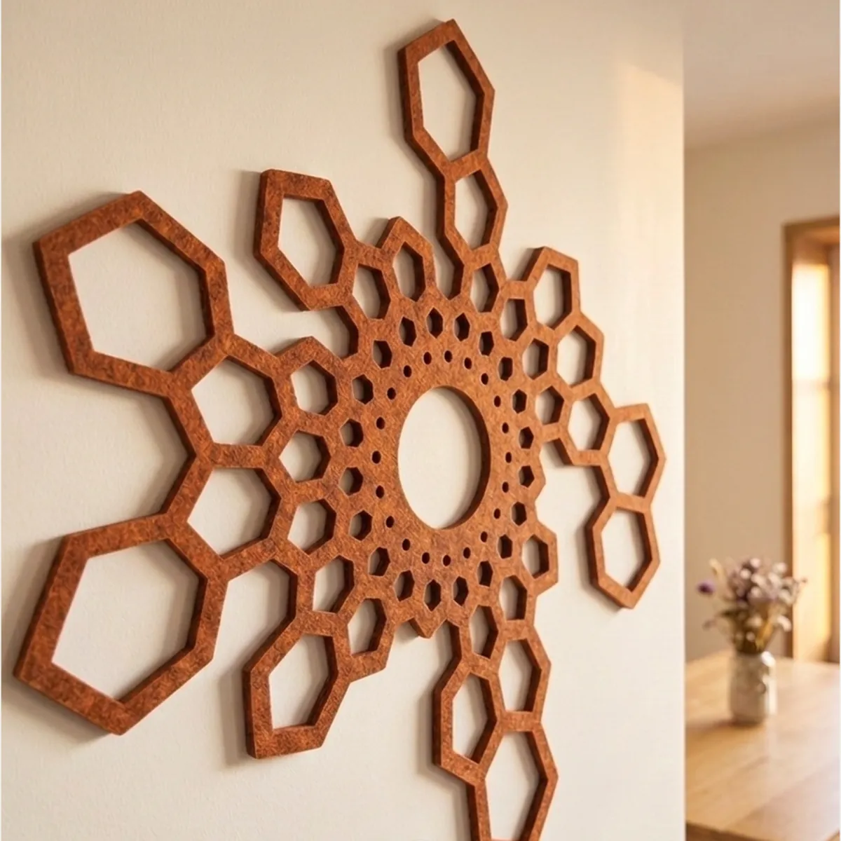 Hushex · Terracotta vilt · Woonkamer